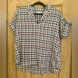 Madwell, checkered collard top